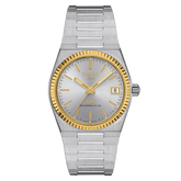 Tissot PRX Powermatic 80 35 MM Stahl & 18K Goldlünette Damenuhr - T931.207.41.031.01